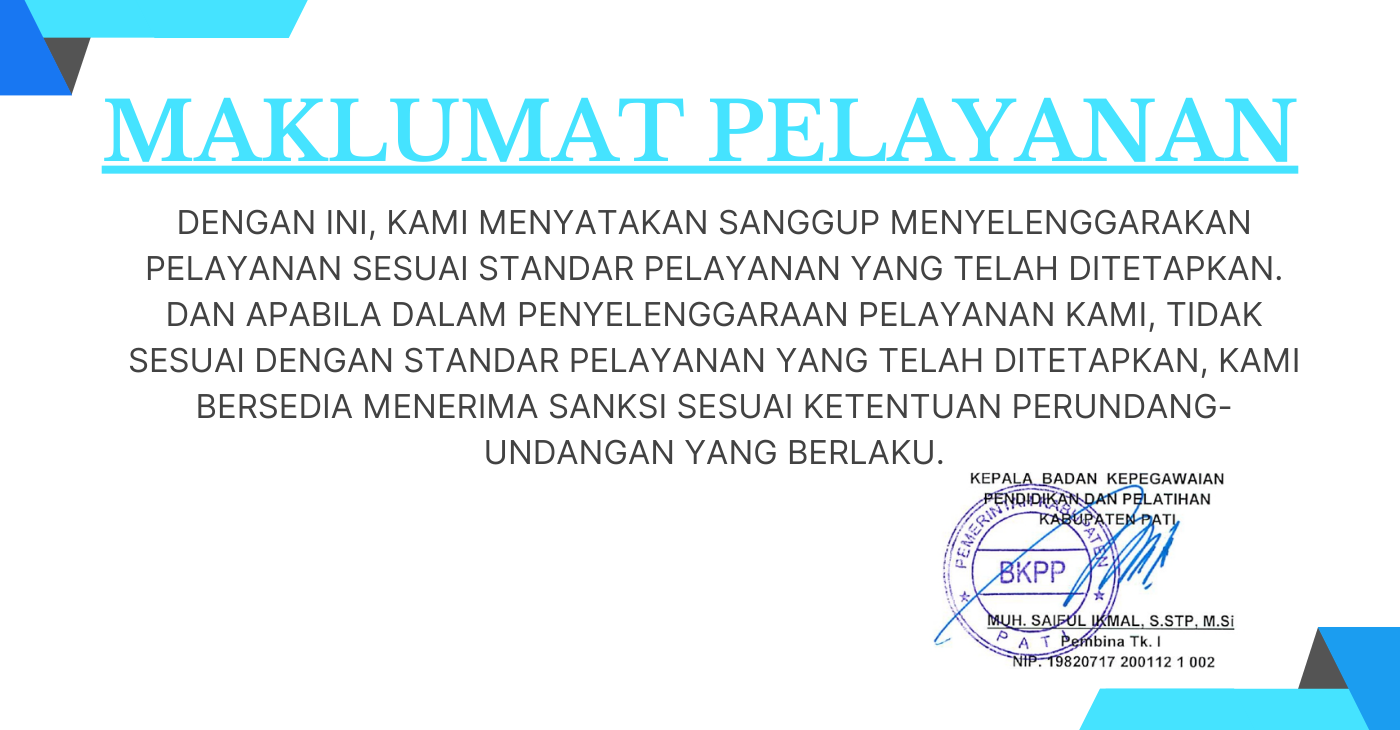 Maklumat Pelayanan